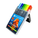 Marcador doble punta pincel en estuche rígido tipo maleta BENMA 12 colores