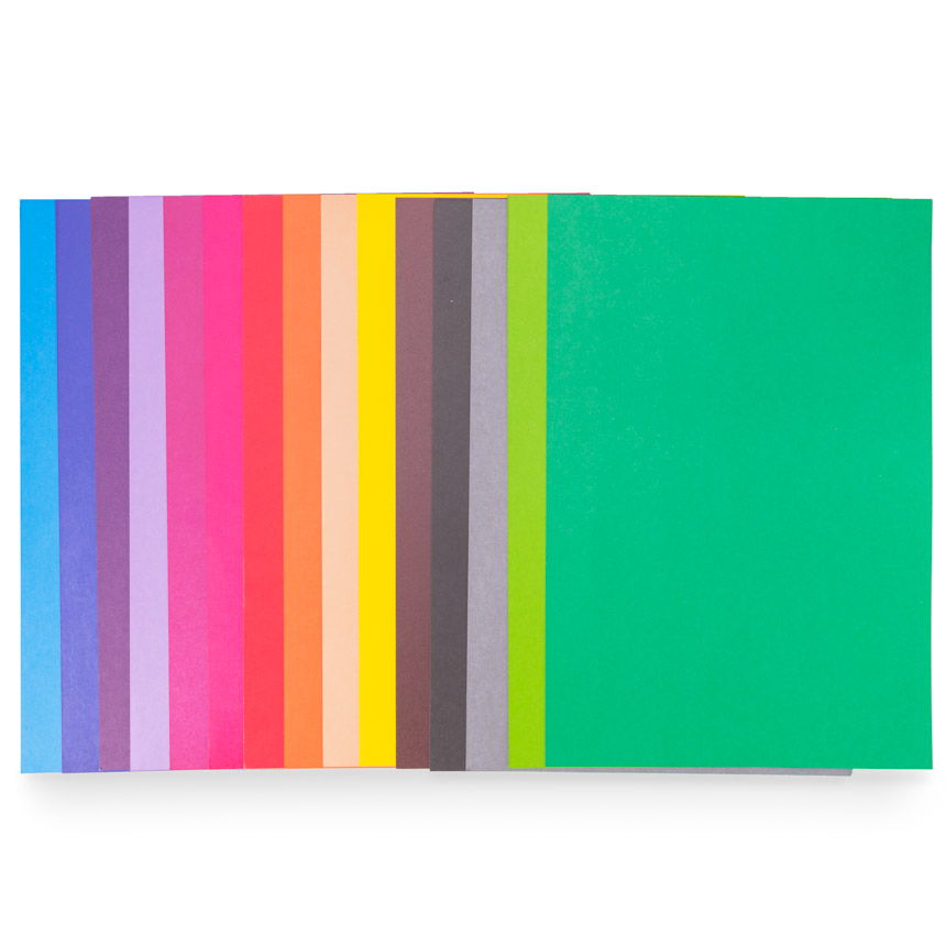 Cartulina fuerte OFICIO 10 colores surtido de 180gr. CHAMPION 100hjs