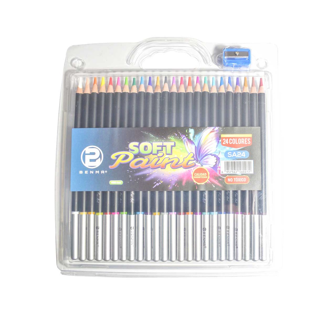 Color largo Soft paint Benma de 24 Colores