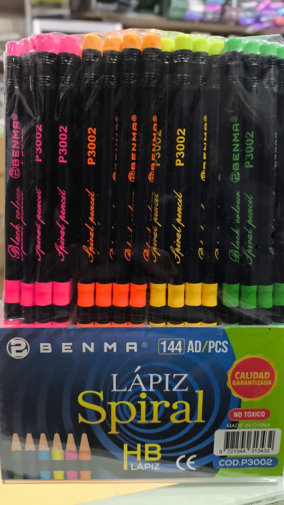 Lapiz Negro exhibidor BENMA
