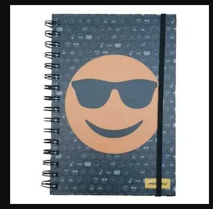 Libreta De Apuntes (Emoji/love) de 60hojas Rayadas paq.6pcs