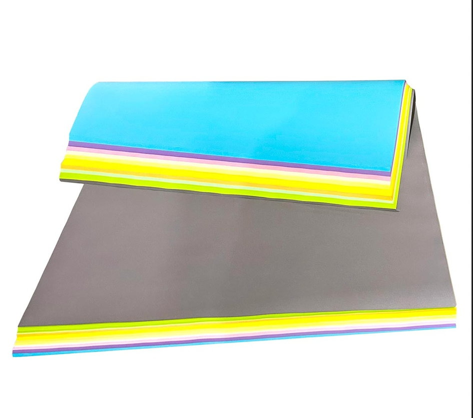 Bon resma de 10 colores pasteles y neones de 67x87cm de 200 hojas La Selva