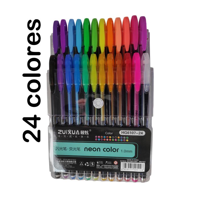 Boligrafo Zuixua neon 24 colores
