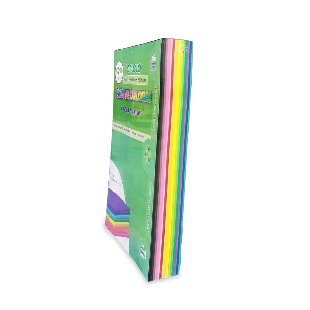 Bon de 15 colores 500hojas OFICIO FREBIEL