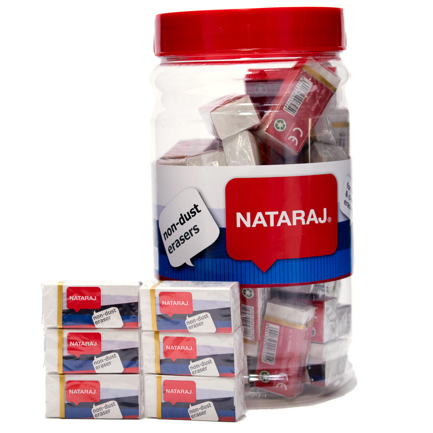 Borrador negro Nataraj Frasco de 50PCS