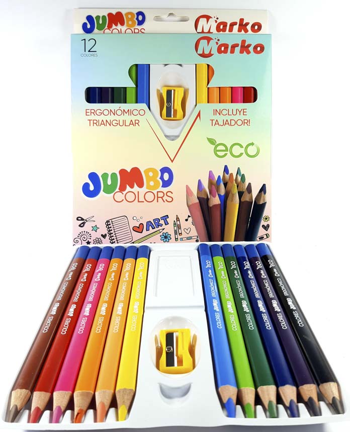 Color largo JUMBO  Marko 12 Colores