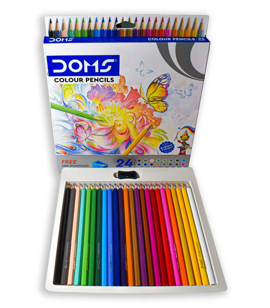 Color largo hexagonal 3.3mm DOMS 24 colores