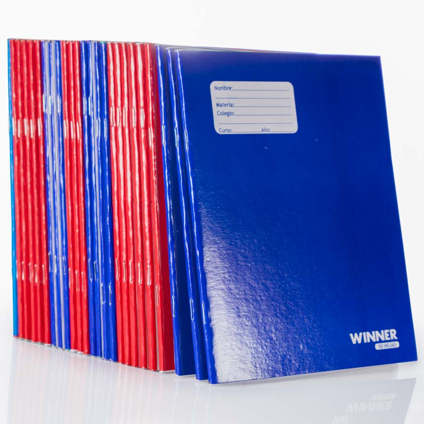 Cuaderno engrapado ELBA, tapa PLENO, cuadro 4mm Winner 50hjs