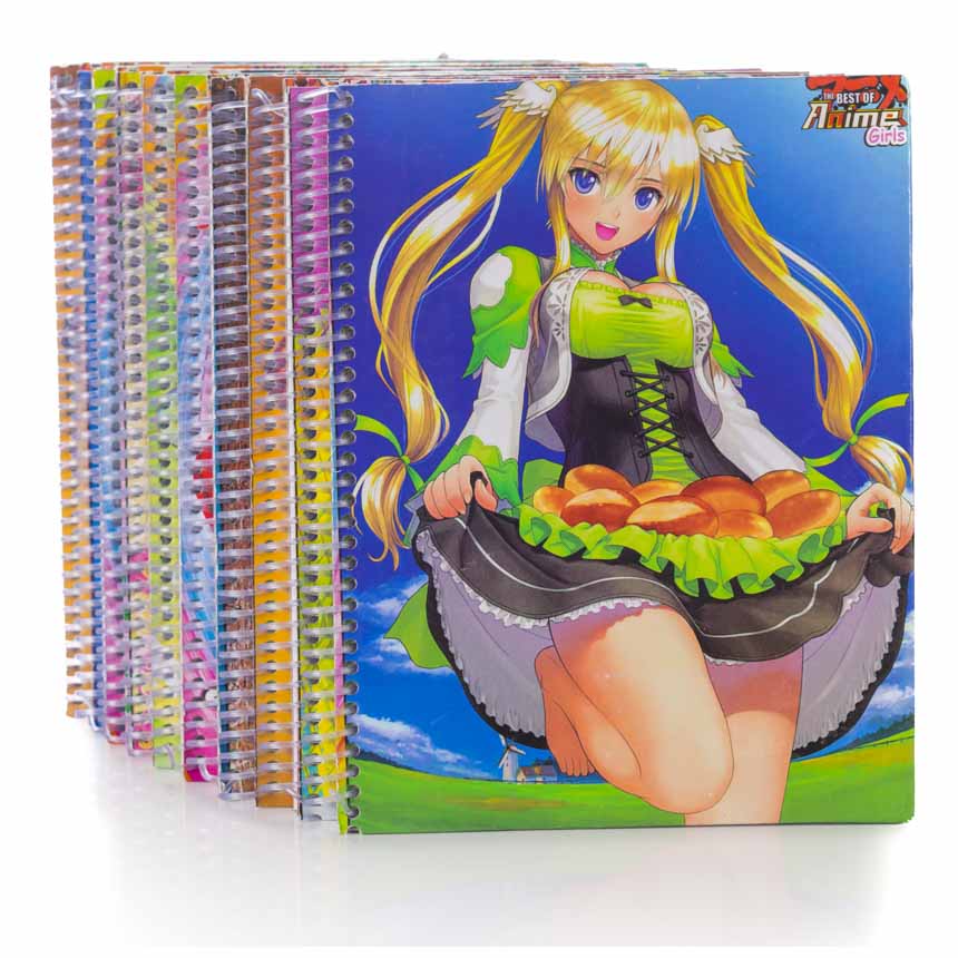 Cuaderno anillado artesanal Medio Oficio Blanco  100h paq.de 10 unid