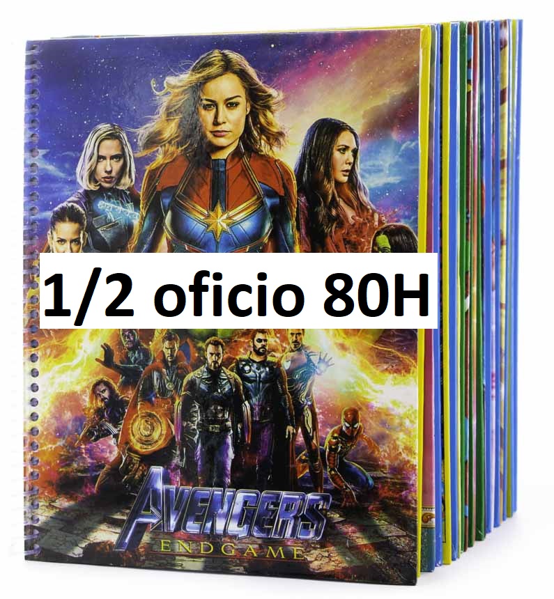 Cuaderno anillado artesanal Medio oficio 80h paq.de 10 unid.