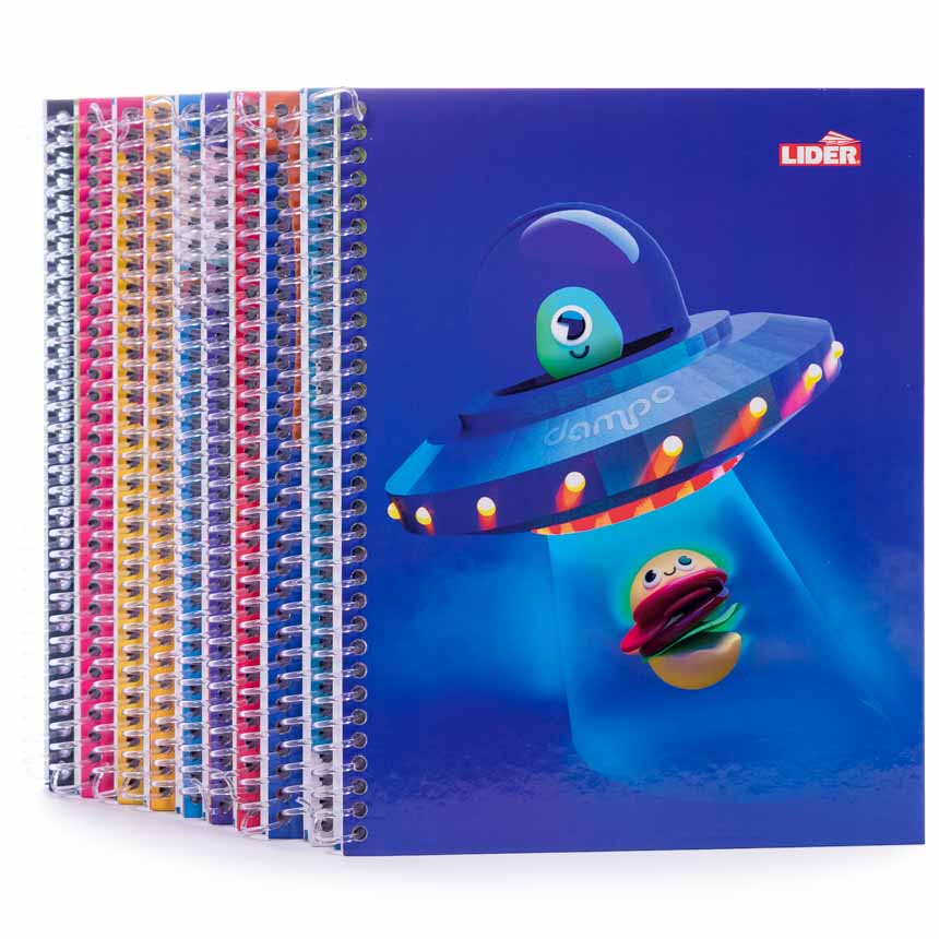 Cuaderno anillado con anillas plasticas Carta Lider 100 Hjs.PLENO