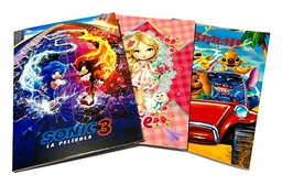 Cuaderno cosido  Medio Oficio Inmapel MARGEN ROJO 100 HJS.