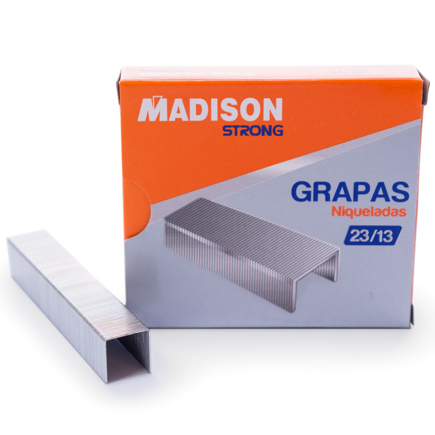 Grapas 26/6Niqueladas STRONG MADISON 1000pcs.