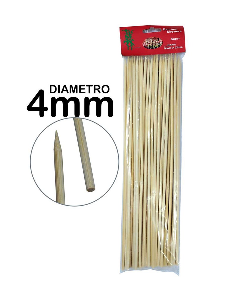 Palitos chino o brocheta GRUESO 40CM 50PCS