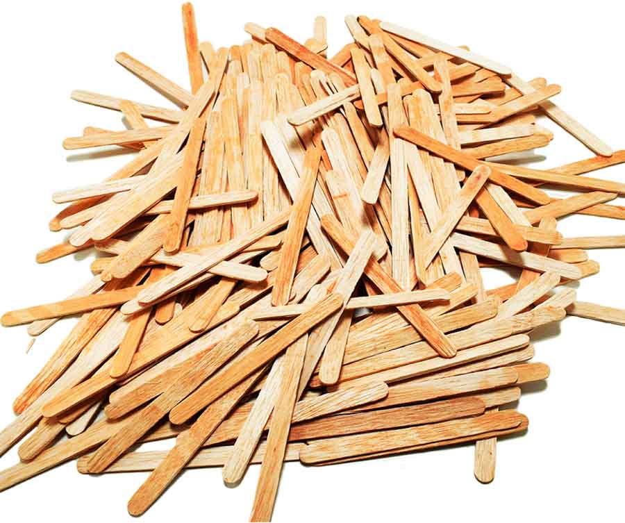 Palitos de helado blanco 12PCS