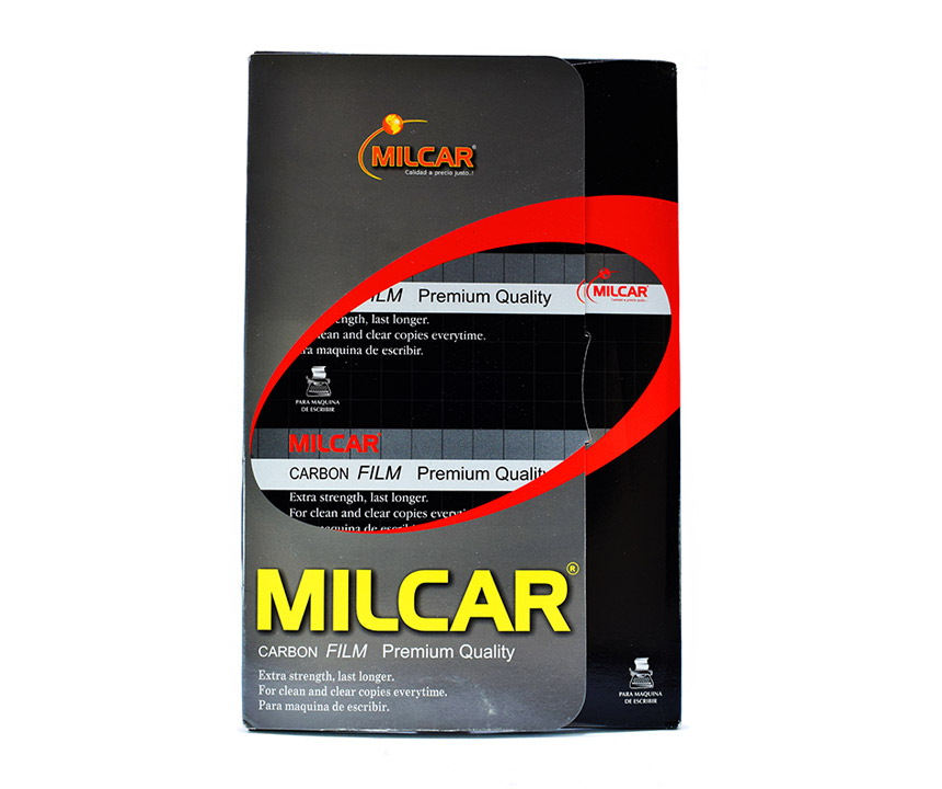 Papel Carbonico ECONOMICO Negro Milcar 100H