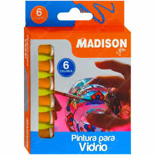 Pintura Para Vidrio 6 colores