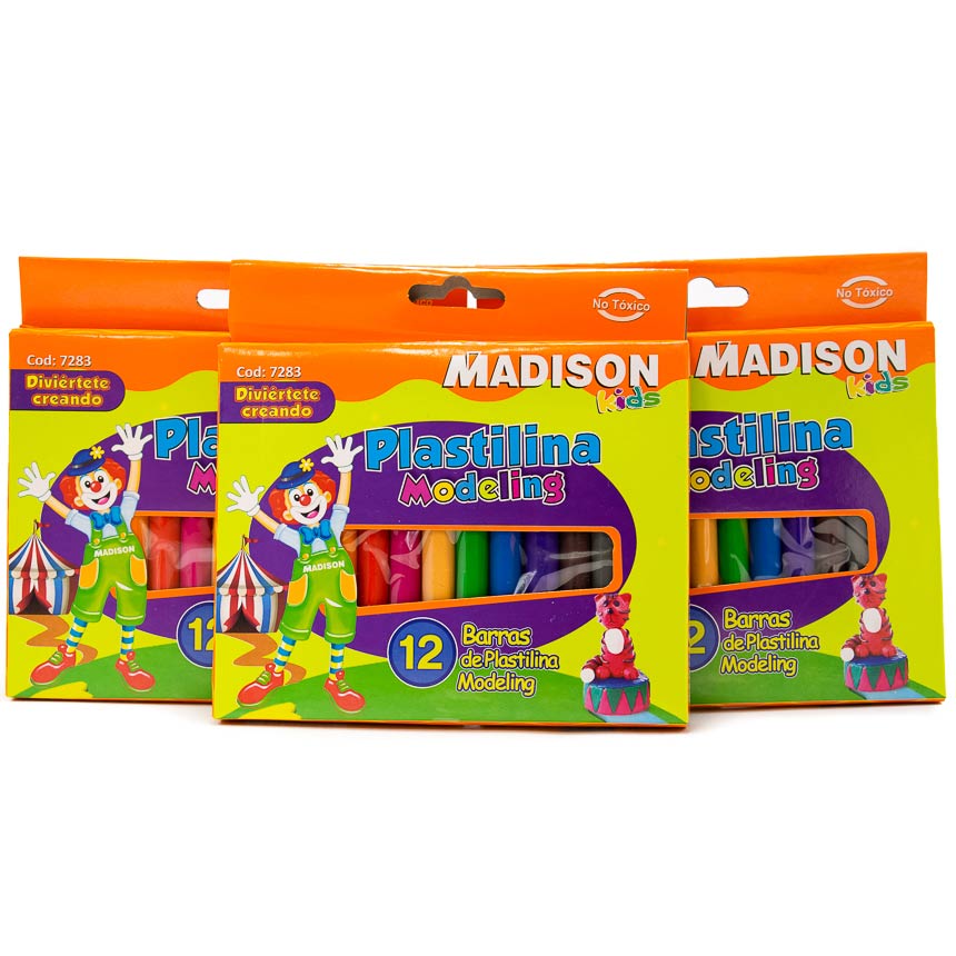 Plastilina Madison Coral 12 colores