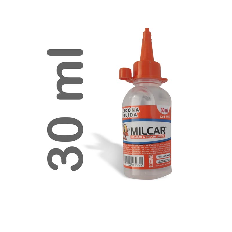 silicona liquida milcar de 30ml paq. de 12