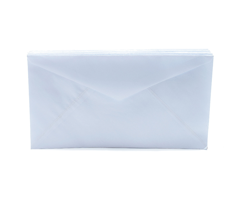 Sobre Artesanal Blanco ESQUELA 100 pcs. 12x18cm.