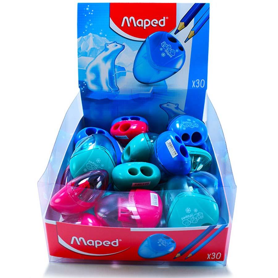 Tajador igloo doble c/deposito Maped 30PCS