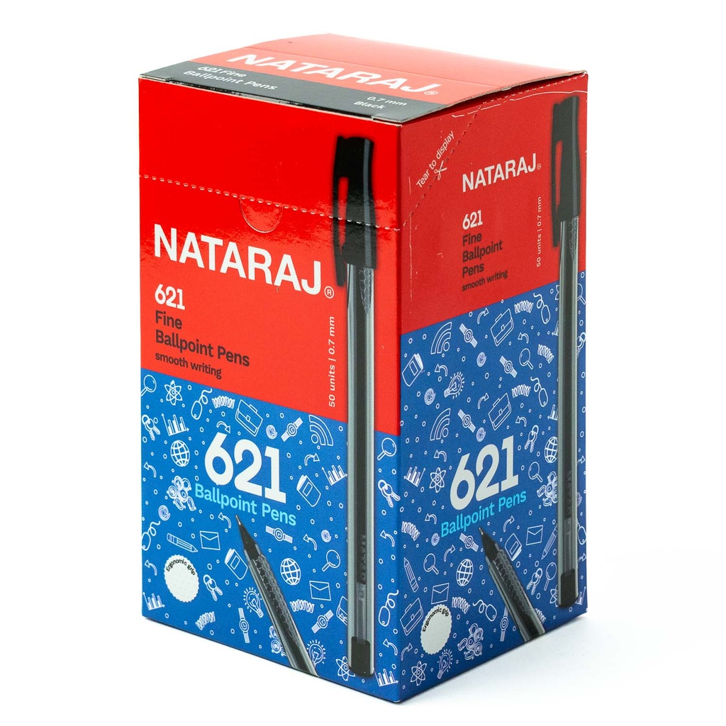 Boligrafo Nataraj 621 Fine 0.7MM 50PCS