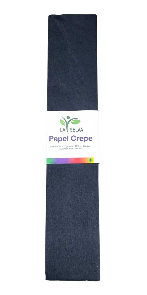 Papel crepe normal 180x50cm La Selva, 10hojas