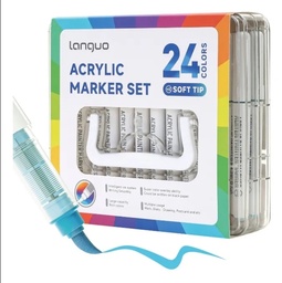 [MAR-24] Marcador ACRILICO Rigido PAINT  (24colores)