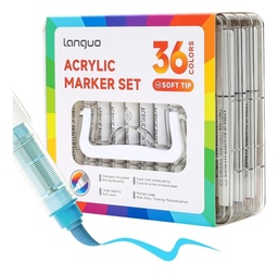 [MAR-36] Marcador ACRILICO Rigido PAINT Tinta Direct  (36colores)