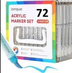 [MAR-72] Marcador ACRILICO Rigido PAINT Tinta Direct (72colores)