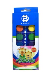 [2012A/AP12] Acuarela Benma chico 12 colores