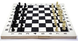 [AJZ-1777] Ajedrez CLASSIC  checker, backgammon PLASTICO GRANDE (3in1) 40x40cm