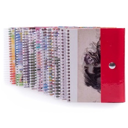 [ANOT-10X14-180H-H-SOLC] Anotacion 10x14 con solapa a COLOR 180 Hojas VERTICAL 10 UND.