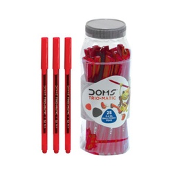 Boligrafo trio matic+ punta 0.6mm Doms frasco de 25pcs