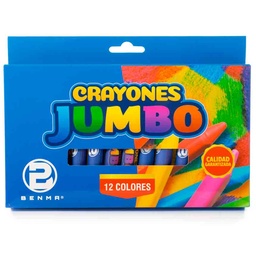 [CRJ12] Crayon Jumbo BENMA 12 Colores