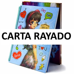 [ANLL-CAR-RAY] Cuaderno anillado Artesanal Carta Rayado 100H paq.-10 unid.