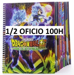 [AAMO-100N] Cuaderno anillado artesanal Medio oficio 100h paq.10 unid.