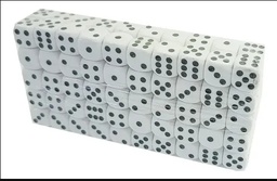 [AZ-2561] Dados  BLANCO 100pcs