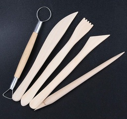 [E0027] Esteca de MADERA 5 PCS