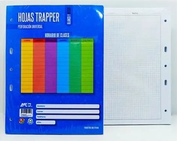 [HTPABC007] Hojas Traper ABC 200hojas PLOMO 5 perforaciones