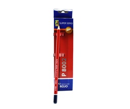 [P8002-SS] Lapiz Rojo Super Sergi 12pcs