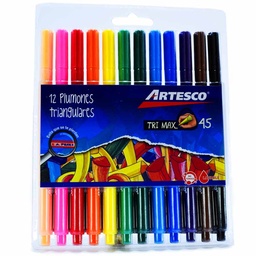 [07062011] Marcador Artesco triangular Tri Max45 12colores