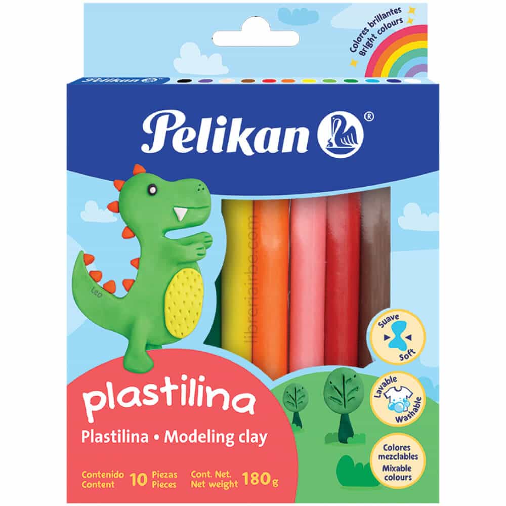 Plastilina Pelikan - 10 colores