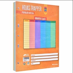 Hojas Traper ABC 5 perforaciones 200 hojas