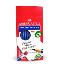 [1205M/12B] Lapiz negro barniz NEGRO Faber Castell 144PCS